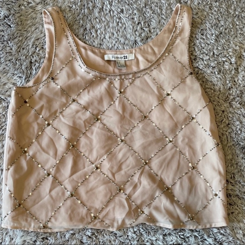Forever 21 sequin crop top